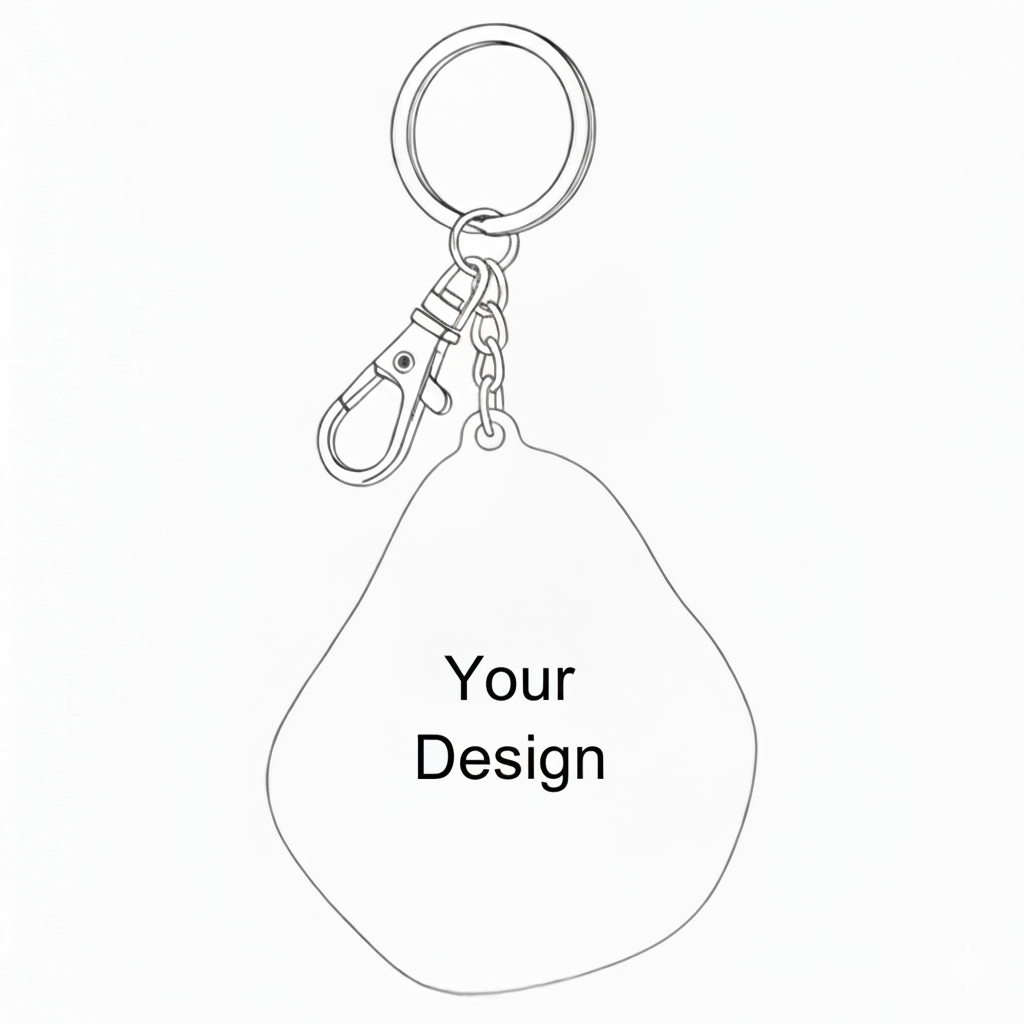 Custom Photo Acrylic Keychain – Memorial & Celebration Gift for Family and Friends