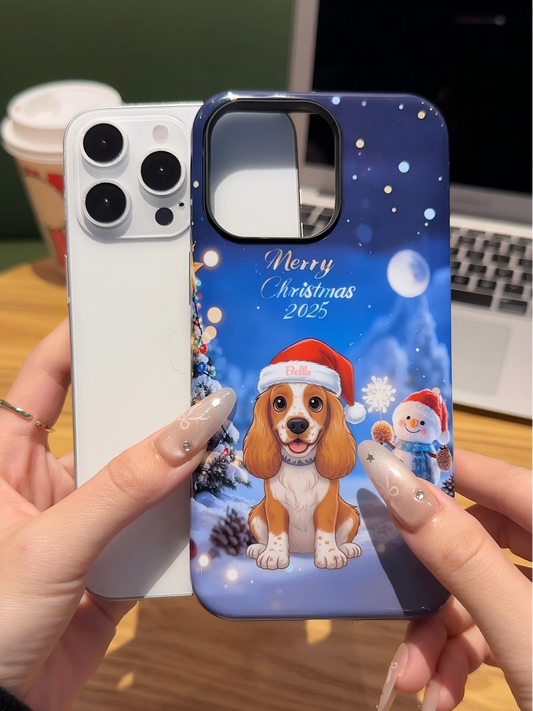 O presente perfeito para quem adora animais de estimação: Capa de telemóvel personalizada com fotografia – Alegre e radiante com o seu cão!