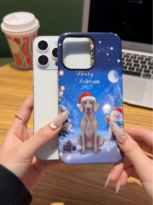 The Best Gift for Pet Lovers: Custom Christmas Phone Cases with Your Dog's Photo!
