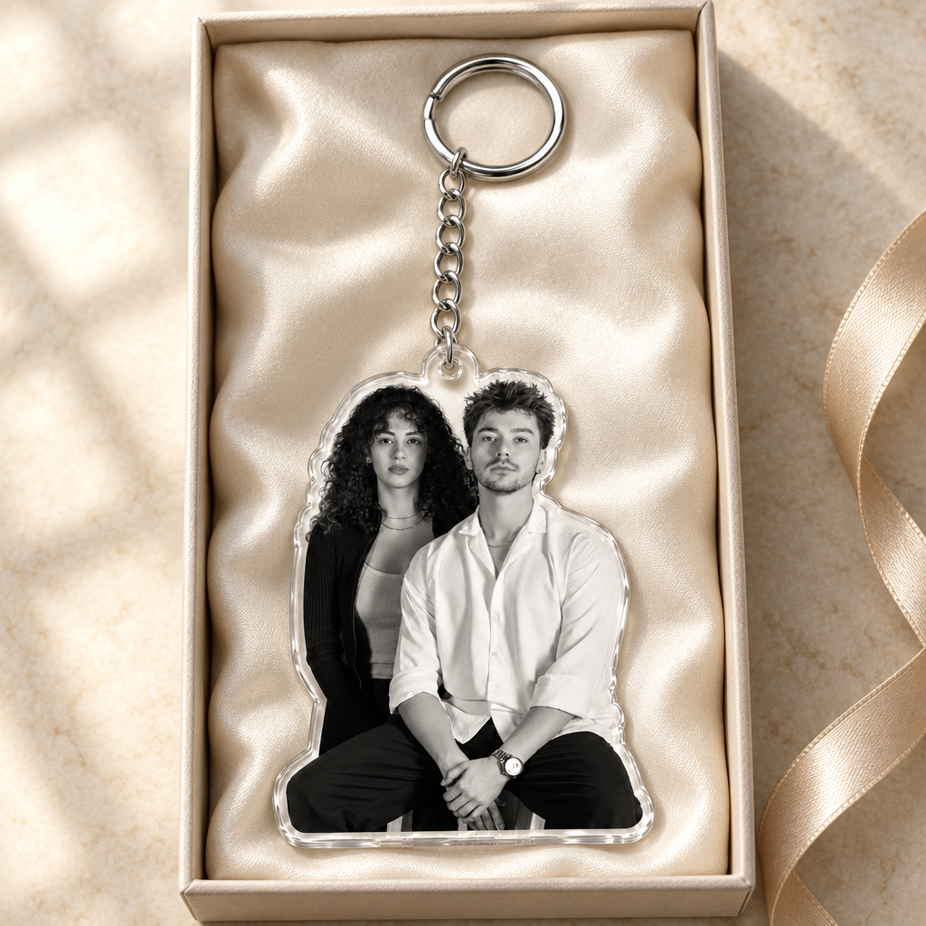 Custom Pet Photo Acrylic Keychain – Upload Your Photo, Create Your Keepsake