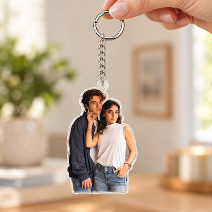 Custom Pet Photo Acrylic Keychain – Upload Your Photo, Create Your Keepsake