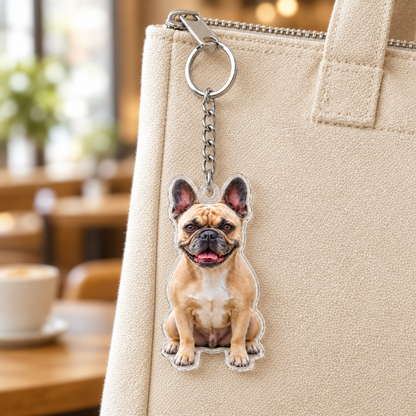 Custom Pet Photo Acrylic Keychain – Upload Your Photo, Create Your Keepsake