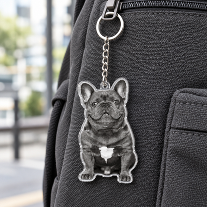 Custom Pet Photo Acrylic Keychain – Upload Your Photo, Create Your Keepsake