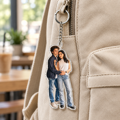 Custom Pet Photo Acrylic Keychain – Upload Your Photo, Create Your Keepsake
