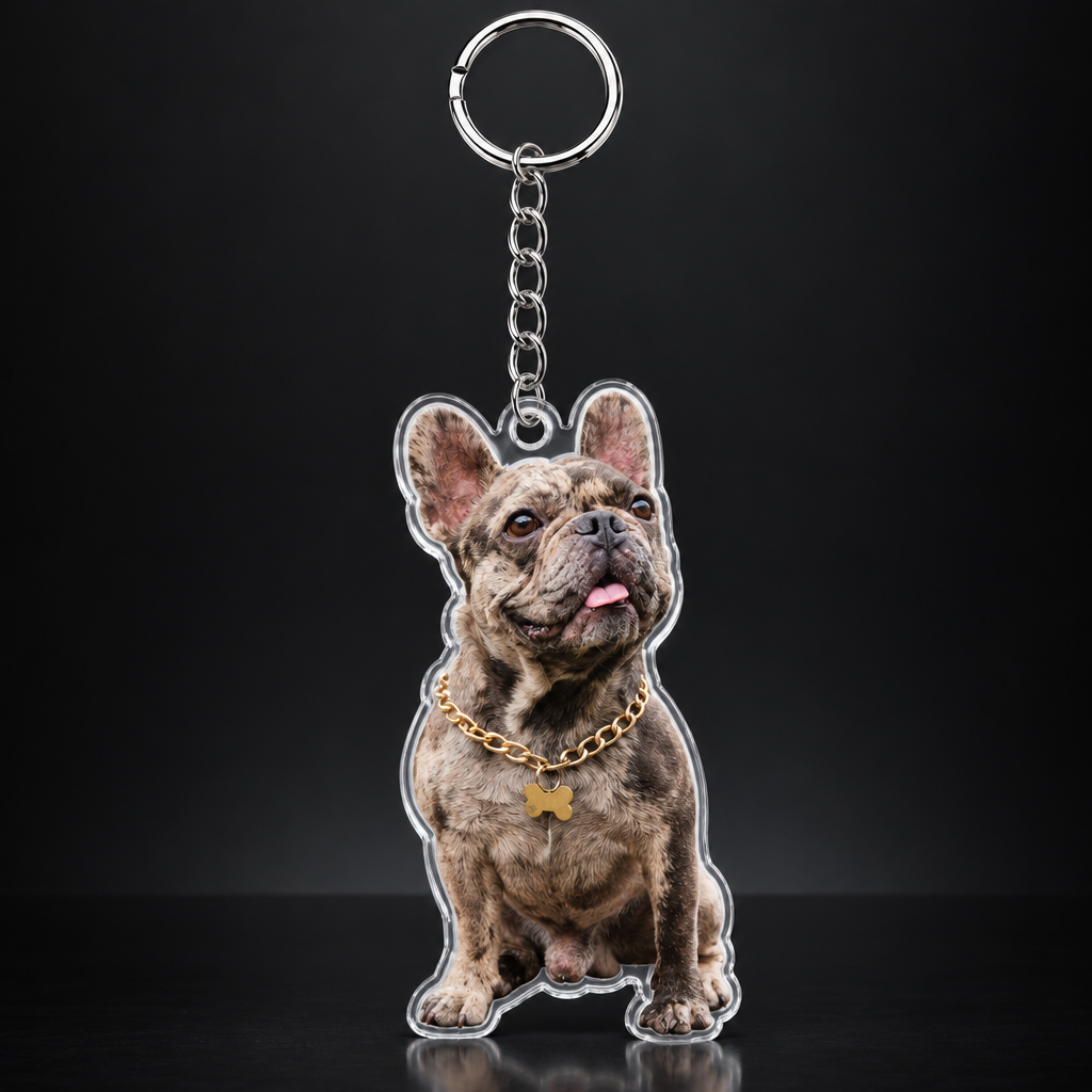 Custom Pet Photo Acrylic Keychain – Upload Your Photo, Create Your Keepsake