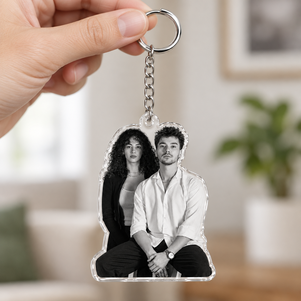 Custom Pet Photo Acrylic Keychain – Upload Your Photo, Create Your Keepsake