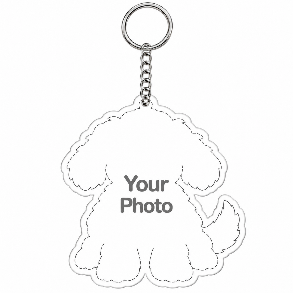 Custom Pet Photo Acrylic Keychain – Upload Your Photo, Create Your Keepsake