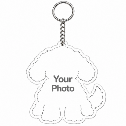 Custom Pet Photo Acrylic Keychain – Upload Your Photo, Create Your Keepsake