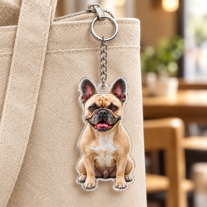 Custom Pet Photo Acrylic Keychain – Upload Your Photo, Create Your Keepsake