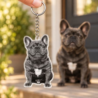 Custom Pet Photo Acrylic Keychain – Upload Your Photo, Create Your Keepsake