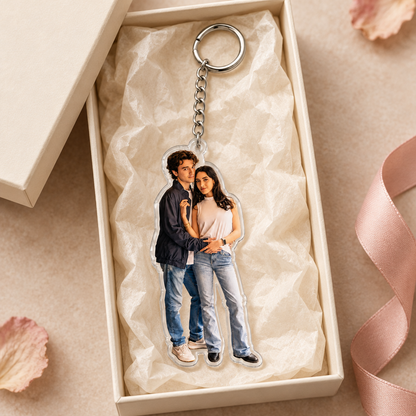 Custom Pet Photo Acrylic Keychain – Upload Your Photo, Create Your Keepsake
