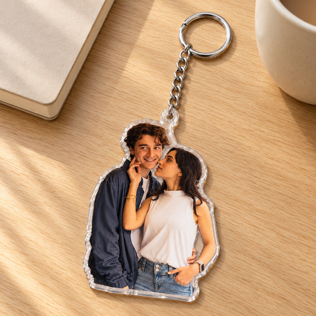 Custom Pet Photo Acrylic Keychain – Upload Your Photo, Create Your Keepsake