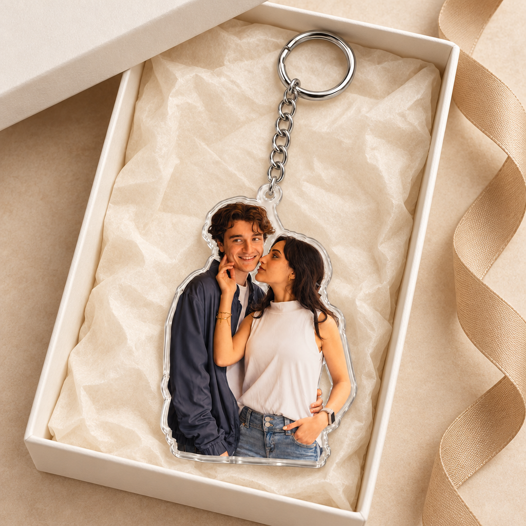 Custom Pet Photo Acrylic Keychain – Upload Your Photo, Create Your Keepsake