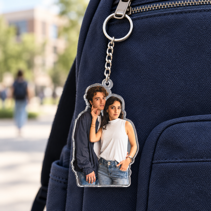 Custom Pet Photo Acrylic Keychain – Upload Your Photo, Create Your Keepsake