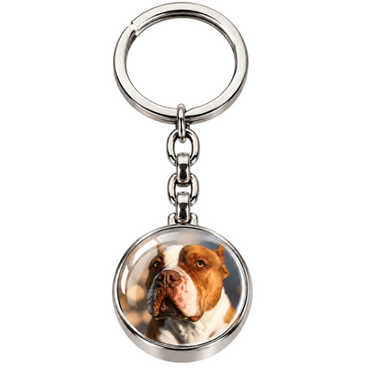 Customized Double-Sided Photo Ball Keychain – Unique Memorial Keepsake