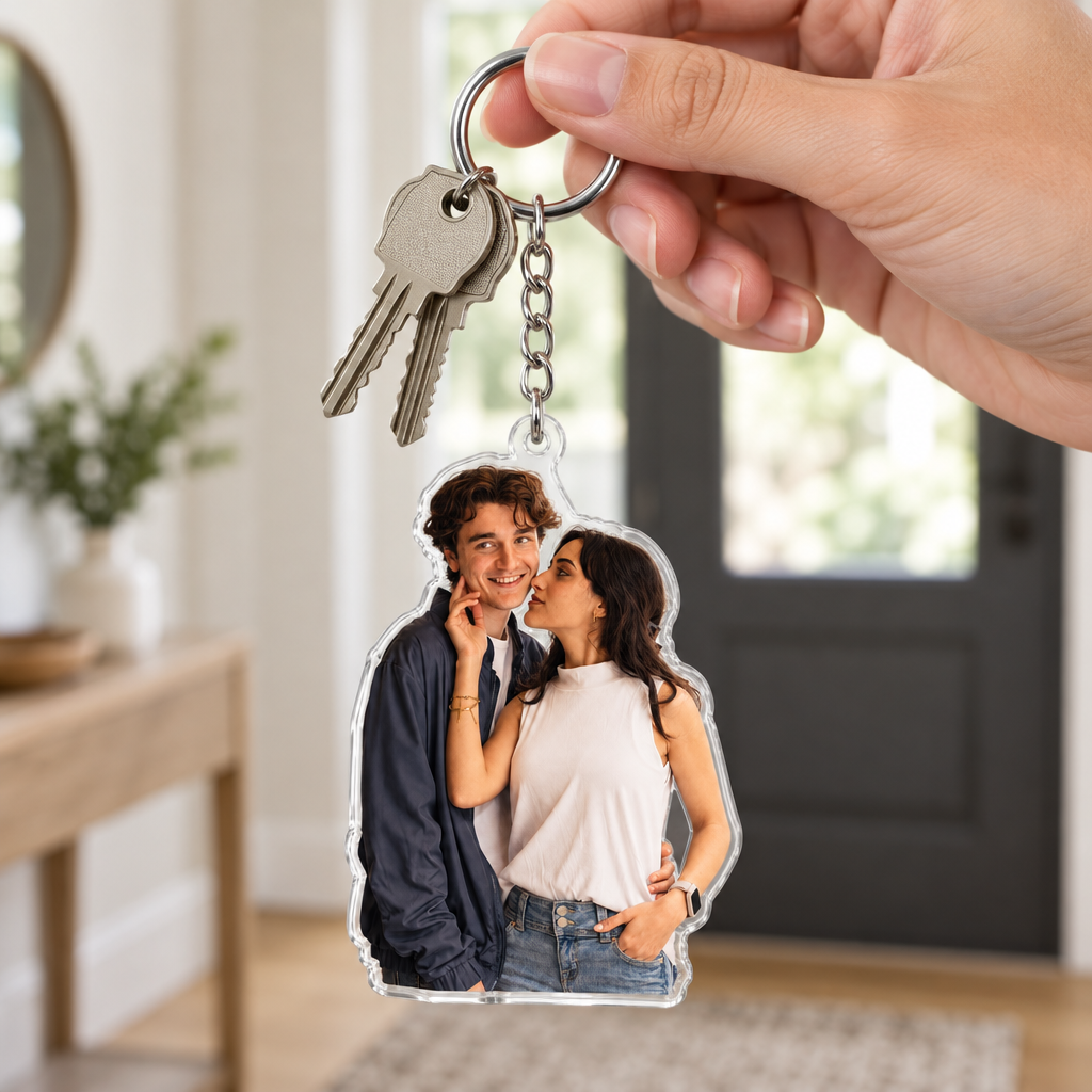 Custom Pet Photo Acrylic Keychain – Upload Your Photo, Create Your Keepsake