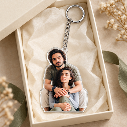 Custom Pet Photo Acrylic Keychain – Upload Your Photo, Create Your Keepsake
