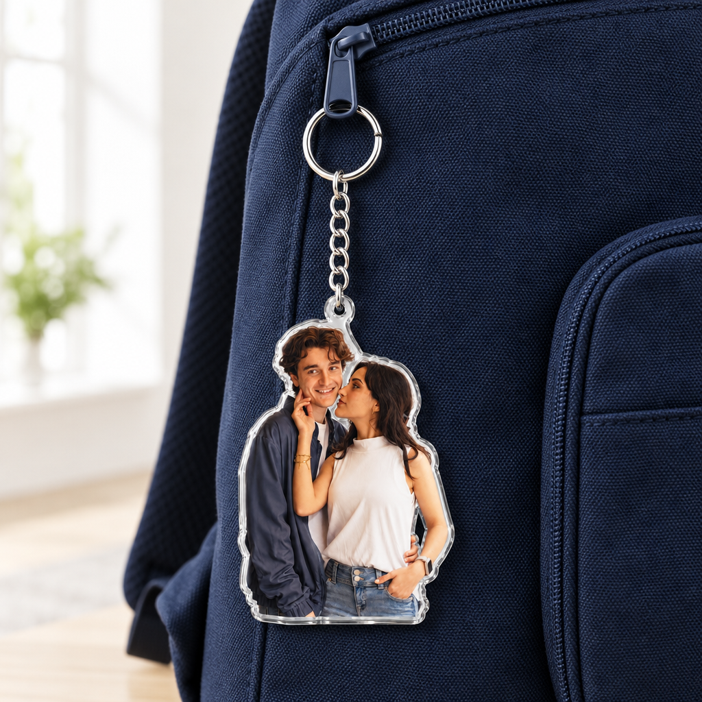 Custom Pet Photo Acrylic Keychain – Upload Your Photo, Create Your Keepsake