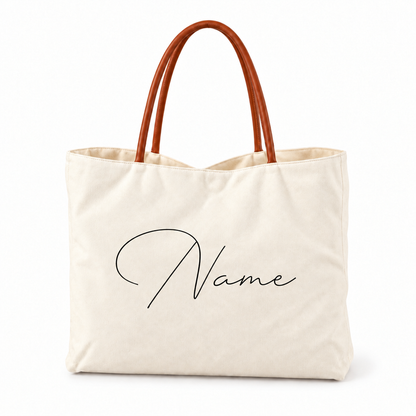 Personalized Tote Bag for Her – Input Your Name, Create Your Own Stylish Bag