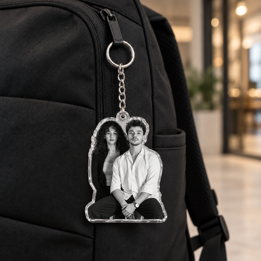Custom Pet Photo Acrylic Keychain – Upload Your Photo, Create Your Keepsake