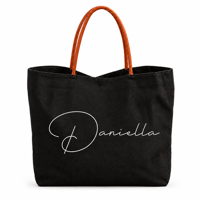 Personalized Tote Bag for Her – Input Your Name, Create Your Own Stylish Bag