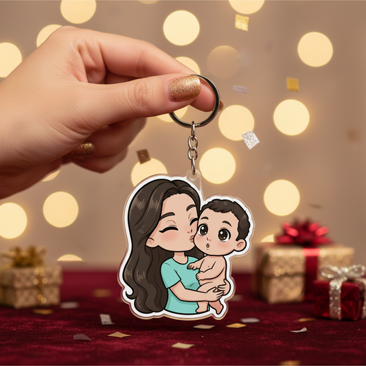 O seu animal de estimação, os seus entes queridos, a sua família, o seu desenho animado: crie o seu porta-chaves personalizado agora mesmo!