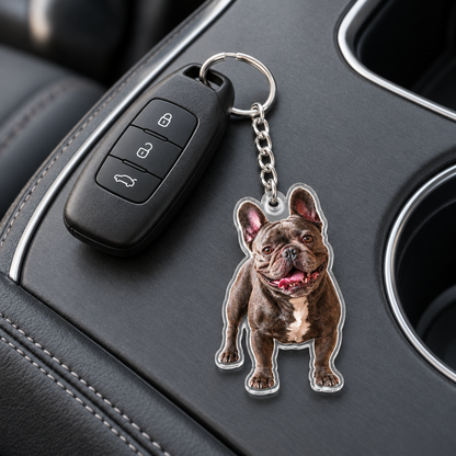 Custom Pet Photo Acrylic Keychain – Upload Your Photo, Create Your Keepsake